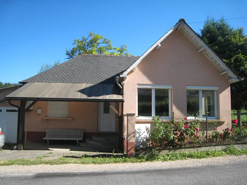 Bardage lames fibre ciment Pareloup Avant