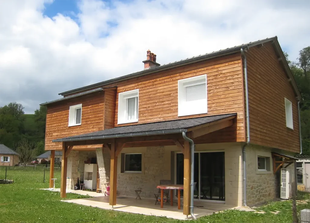 pauillac muret bardage bois